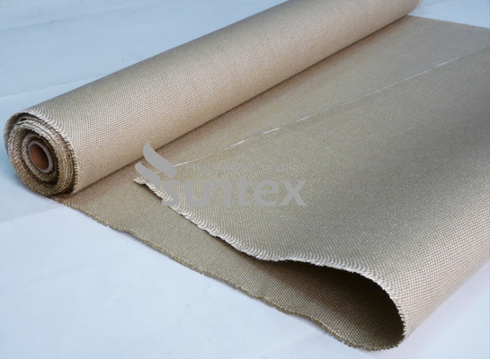 Abrasion Resistant Vermiculite Coated Fiberglass Fabric For Removable Insulation Cover