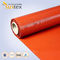 One side silicone fabric with thickness  around 1mm silicone coated fiberglass fabric