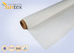 0.85mm White Silicone Coated Fabric For Fire Curtain System E 120 Fire Protection