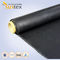 Neoprene Coated Fiberglass Chemical Resistant Fabric 0.5mm Black Color Weather Resistance