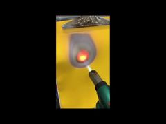 عرض مادة الستارة المقاومة للحريق المصنوعة من الألياف الزجاجية المطلية بالسيليكون 850 جم / م 2 تجريبي