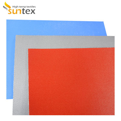 Grey Color Silicone Coated Fiberglass Fabric with Chemical Resistance and Roll Length Options for High Temp Protection