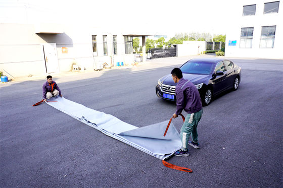Gray EV Car Fire Blanket with 550℃/1000℃ Thermal Resistance for Oxygen Deprivation Fire Safety