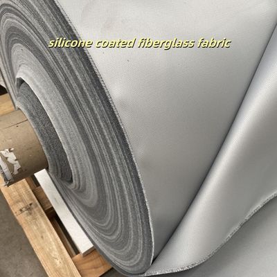 Double Sides Fireproof Silicone Fiberglass Fabric High Temperature Thermal Insulation Silicone Coated Fiberglass Cloth