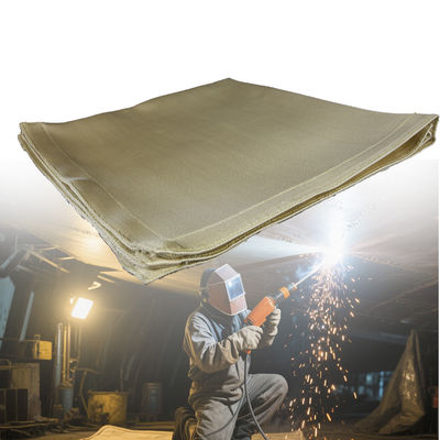 Double Side PU 17 Oz 16 Mil Welding Blanket Fireproof Thermal Resistant Mat
