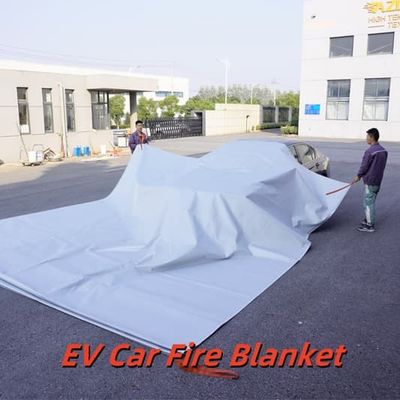 Reusable EV Car Fire Blanket with 550℃/1000℃ Thermal Resistance for Oxygen Deprivation Fire Control