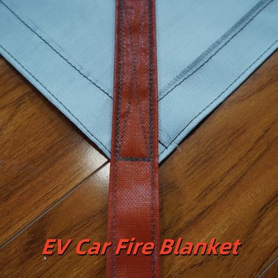 Gray EV Fire Blanket 550℃ Thermal Resistance for Lithium Battery Fires