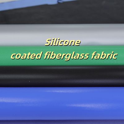 Grey Silicone Coated Fiberglass Fabric 0.3mm Thick 400 g/sqm