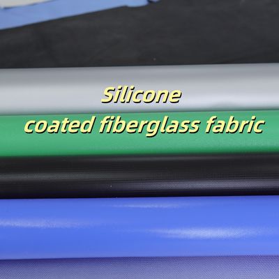 Silicone Coated Fiberglass Fabric 400 g/sqm -50C to 500C Fire Retardant