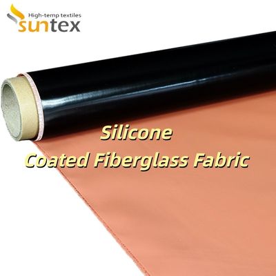 Fire Retardant Silicone Coated Fiberglass Fabric with Enhanced Durability and Double Sided Coating Alkali Free