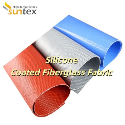 Fire Prevention High Temperature Protection Silicone Coated Fiberglass Fabric with Corrosion Resistance for Industrial Applications