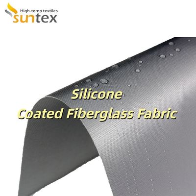 Alkali Free Water Repellent Silicone Coated Fiberglass Fabric with Temperature Resistance -50°C to 500°C for Electrical Enclosures