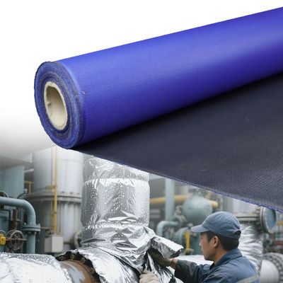 Fireproof Welding Blanket with Texturized Fiberglass Cloth and Abrasion Resistant Polyurethane Coating in 1m to 1.55m Width