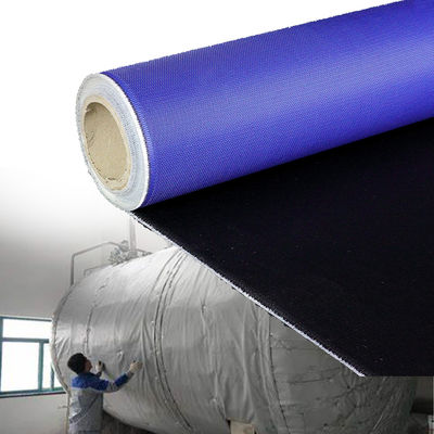 Custom Colored E-Glass Silicone Coated Fiberglass Fabric with 50 m / 100 m Roll Length for High Temperature Protection