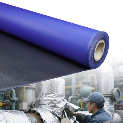 Alkali Free Grey Color Silicone Coated Fiberglass Fabric with 50 m / 100 m Roll Length for Heat Resistant Applications