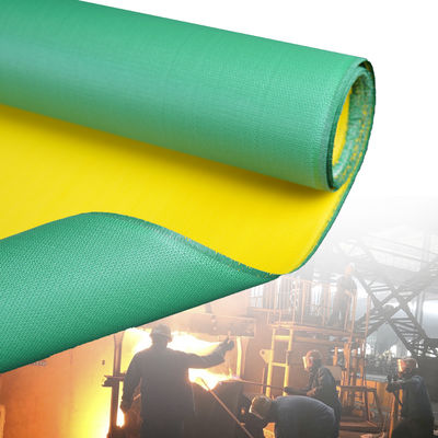 Double Sided Silicone Coated Fiberglass Fabric Alkali Free with 50 m / 100 m Roll Length for High Temperature Resistance