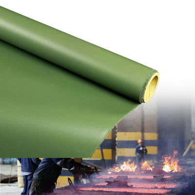 Tear Resistant Silicone Coated Fiberglass Fabric with 0.3 mm Thickness 400 g/sqm Weight and 1 / 1.2 / 1.5 meter Width for Industrial Insulation