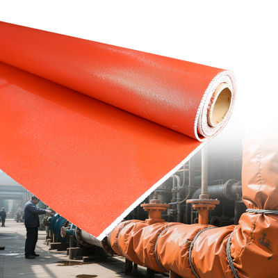 Alkali Free Grey Color Double Sided Silicone Coated Fiberglass Fabric Fire Protection Blanket