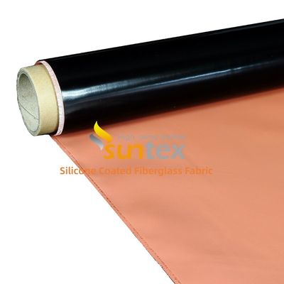 Fireproof Silicone Coated Fiberglass Fabric with High Temperature Resistance and Waterproof Properties