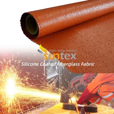 Flame Retardant Thermal Insulation Anti-Aging Silicone Coated Fiberglass Fabric for High Temperature Applications