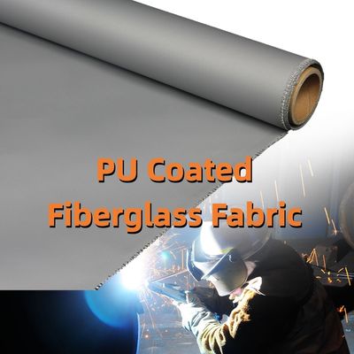 460 g/sqm 0.41 mm PU Coated Fiberglass Fabric with 1m to 1.55m Width for High Temperature Applications