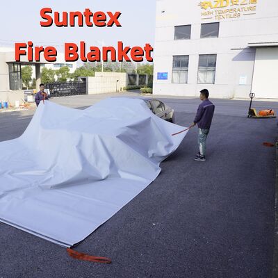 Suntex Fire Blanket: Superior Flame Blocking with Gas Ventilation Feature for Oxygen Deprivation in EV Car Fires