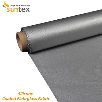 Fireproof Silicone Coated Fiberglass Fabric with Chemical Corrosion and Weather Aging Resistance for Industrial Use