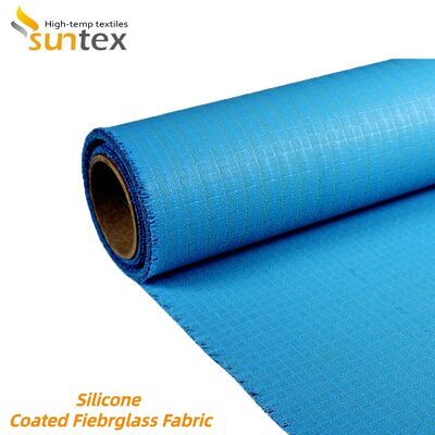 Double Side Silicone Coated Fiberglass Fabric Fireproof Waterproof High Silica Fiberglass Cloth for Industrial Use
