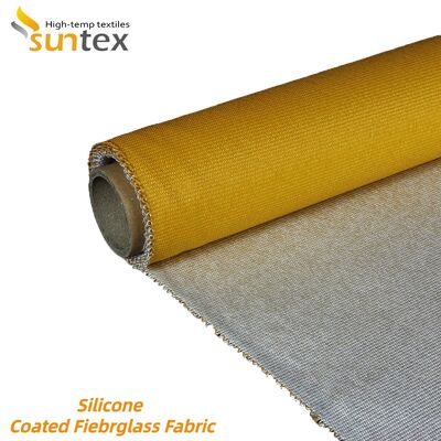 Durable Fireproof Silicone Coated Fiberglass Fabric with Double Side Silicon Coating, 850g/m2 Weight, and 260℃ Heat Resistance