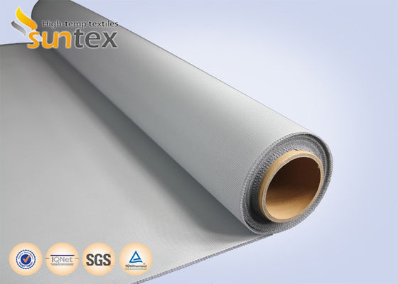 PU Coated Fire Curtain Fabric with 0.4mm Thickness and 500°C Temperature Resistance for Smoke and Fire Barriers