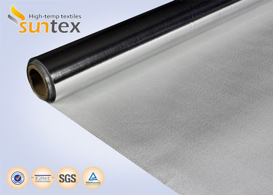 Welding Fire Blanket Material: 0.2mm Aluminum Foil Fiberglass Cloth with 140℃ Fireproof Performance