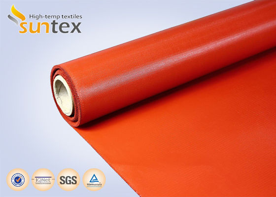 Fireproof 850g/m2 Silicone Coated Fiberglass Fabric with 260℃ Heat Resistance for High Temperature Protection