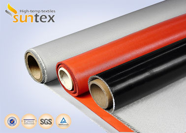 0.9mm Thickness 1000°F/550°C Heat Insulation Silicone Coated Fiberglass Fabric