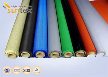 0.9mm Thickness 1000°F/550°C Heat Insulation Silicone Coated Fiberglass Fabric