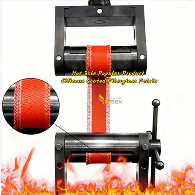 Wholesale Custom Fireproof 850g/m2 Heat Resistant Silicone Coated Fiberglass Fabric Cloth