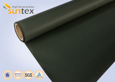 Heat Resistant Silicone Coated Fiberglass Cloth Insulation Fireproof Silicone Rubber Coated Fiberglass Cloth