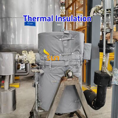 High Temperature 1000°C Resistant Customizable Water and Oil Resistant Thermal Insulation Fabric Removable Cover