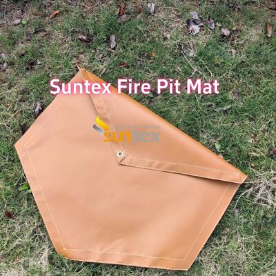 550°C Heat Resistant Fire Pit Mat with Customizable Sizes and Multi-Layer Structure for Outdoor Safety