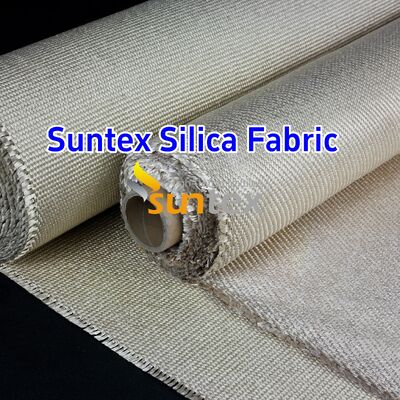High Silica Fiberglass Cloth with 96% SiO2 Content and 1000℃ Temperature Resistance in 18 oz/sqy Unit Weight