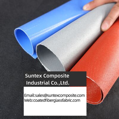 Heat-Resistant (550°C) Silicone Coated Fiberglass Fabric - Fireproof & Customizable Width (0.8m to 2m)