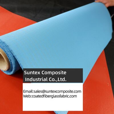 Heat Resistant Silicone Coated Fiberglass Fabric with 4H Satin Weave and 550°C Temperature Resistance