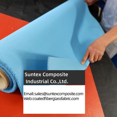 Heat Resistant Silicone Coated Fiberglass Fabric with 4H Satin Weave and 550°C Temperature Resistance
