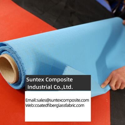 High Temperature Resistance Fireproof Silicone Coated Fiberglass Fabric with Customizable Width