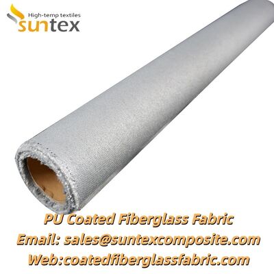 Fireproof High Temperature Resistant 460 g/sqm PU Coated Fiberglass Fabric for Welding Blankets