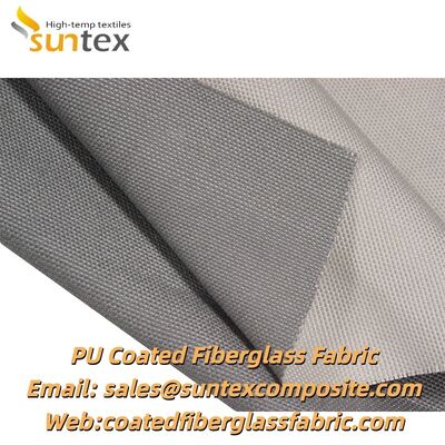 Fireproof High Temperature Resistant 460 g/sqm PU Coated Fiberglass Fabric for Welding Blankets