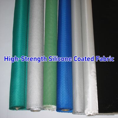 Alkali Free Fireproof Silicone Coated Fiberglass Fabric 590 g/sqm for Heat Resistant Insulation