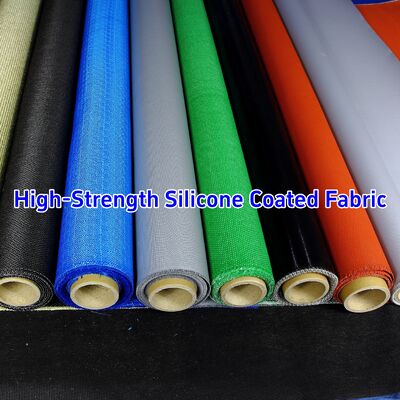 590 g/sqm 0.45 mm Thickness Silicone Coated Fiberglass Fabric With -50℃ to 550℃ Standing Temperature