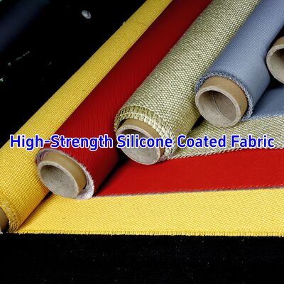 High Temperature Resistant Fire Resistance 590 g/sqm Weight Silicone Coated Fiberglass Fabric High Silica Fiberglass Cloth