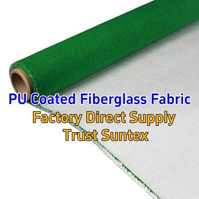 460 g/sqm 0.41 mm M0 Fire Resistance PU Coated Fiberglass Fabric for Fireproof Applications