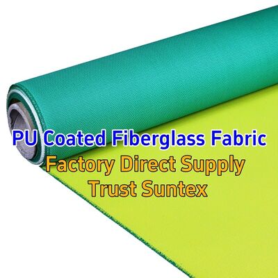 460 g/sqm 0.41 mm M0 Fire Resistance PU Coated Fiberglass Fabric for Fireproof Applications